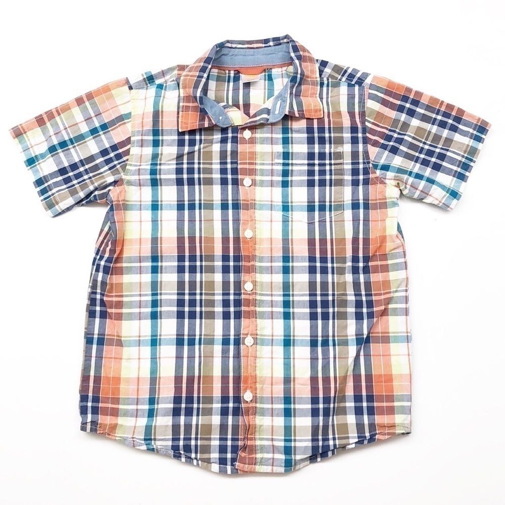 Gymboree plaid buttoned down shirt for boys